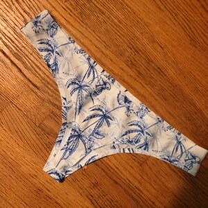 $4 In Bundle Urban Outfitters NWOT "Out From Under" Palm Tree Thong Panty Blue